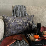 Diamontina - Violet & Purple Velvet Decorative Lumbar  Cushion Cover