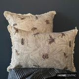 Crawling Terrors - Beige Cotton Spookys Decorative Throw Cushion Cover