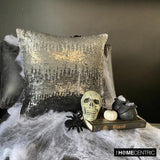Knight Of Soul - Gray Art Silk Decorative Throw Cushion Cover