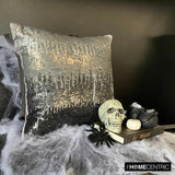 Knight Of Soul - Gray Art Silk Decorative Throw Cushion Cover