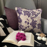 Plum Scented - Purple Velvet Throw Cushion Cover