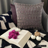 Dark Dazzler - Purple Velvet Throw Cushion Cover