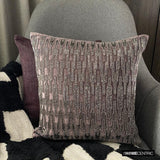 Dark Dazzler - Purple Velvet Throw Cushion Cover