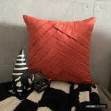 Rust No Limits No Lines - Rust Suede Throw Cushion Cover