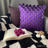 Purple Harmony - Purple Faux Suede Fall Decorative Cushion Covers
