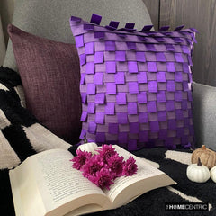 Purple Harmony - Purple Faux Suede Fall Decorative Cushion Covers