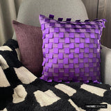 Purple Harmony - Purple Faux Suede Fall Decorative Cushion Covers