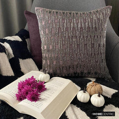 Dark Dazzler - Purple Velvet Throw Cushion Cover