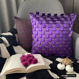 Purple Harmony - Purple Faux Suede Fall Decorative Cushion Covers