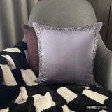 Purple Shells - Purple Art Silk Throw Cushion Cover