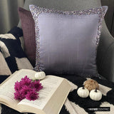 Purple Shells - Purple Art Silk Throw Cushion Cover