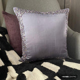 Purple Shells - Purple Art Silk Throw Cushion Cover