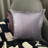 Purple Shells - Purple Art Silk Throw Cushion Cover