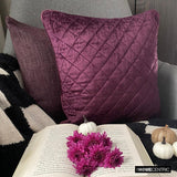 Purple Soul - Purple Velvet Throw Cushion Cover