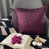 Purple Soul - Purple Velvet Throw Cushion Cover