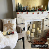 Xmas Star - Gold Velvet Handmade Throw Cushion Cover