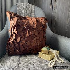 Vintage Browns - Brown Satin Decorative Cushion Covers