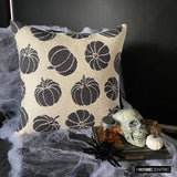 Noir Pumpkin - Black Jacquard Decorative  Throw Cushion Cover