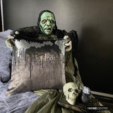 Exodus - Grey Velvet Decorative Throw Cushion Cover