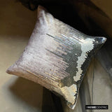 Exodus - Grey Velvet Decorative Throw Cushion Cover