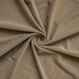 Mocha Brown Velvet Curtain Panels