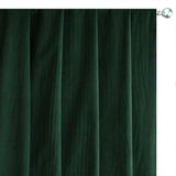 Dark Olive Green Velvet Curtain Panels