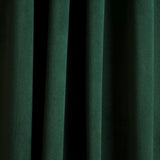 Dark Olive Green Velvet Curtain Panels