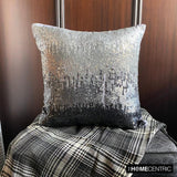 Knight Of Soul - Gray Art Silk Decorative Throw Cushion Cover