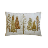 Gold Starry Fir Lumbar Cushion Cover