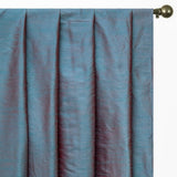 Blue And Red Art Silk Curtain Panels