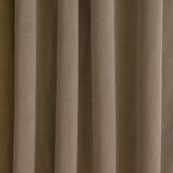 Mocha Brown Velvet Curtain Panels
