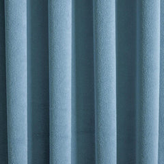 Dusky Blue Velvet Curtain Panels