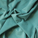 Aqua Green Velvet Curtain Panels