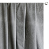 Light Grey Velvet Curtain Panels