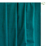 Peacock Green Velvet Curtain Panels