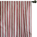 Red Gingham Stripes Cotton Fabric by the Metre