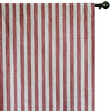 Red Gingham Stripes Cotton Fabric by the Metre