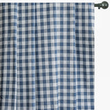 Blue Gingham Checks Cotton Fabric by the Metre