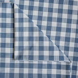 Blue Gingham Checks Cotton Fabric