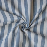 Blue Gingham Stripes Cotton Fabric by the Metre