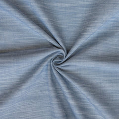 Blue Solid Cotton Fabric by the Metre