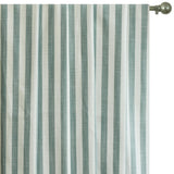 Teal Gingham Stripes Cotton Fabric by the Metre