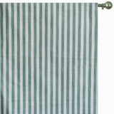 Teal Gingham Stripes Cotton Fabric by the Metre