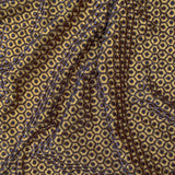 Gold Hexagon Embroidery Fabric by the Metre