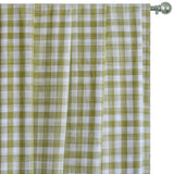 Chartreuse Gingham Checks Cotton Fabric by the Metre