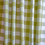 Chartreuse Gingham Checks Cotton Fabric by the Metre