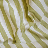 Chartreuse Gingham Stripes Cotton Fabric by the Metre