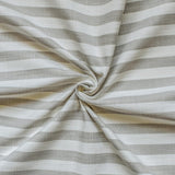Beige Gingham Stripes Cotton Fabric by the Metre