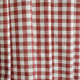 Red Gingham Checks Cotton Fabric by the Metre