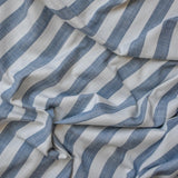 Blue Gingham Stripes Cotton Fabric by the Metre